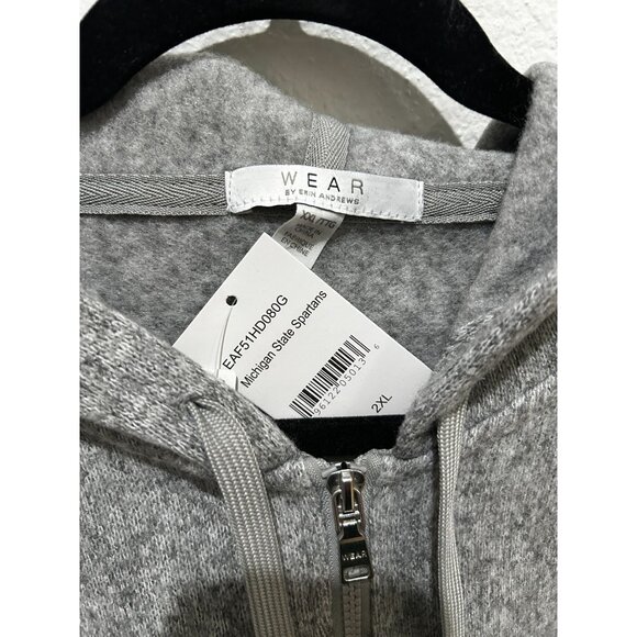 NWT Michigan State Spartans Women's 2X Sweater - Gray - Wear by Erin Andrews - Picture 4 of 7